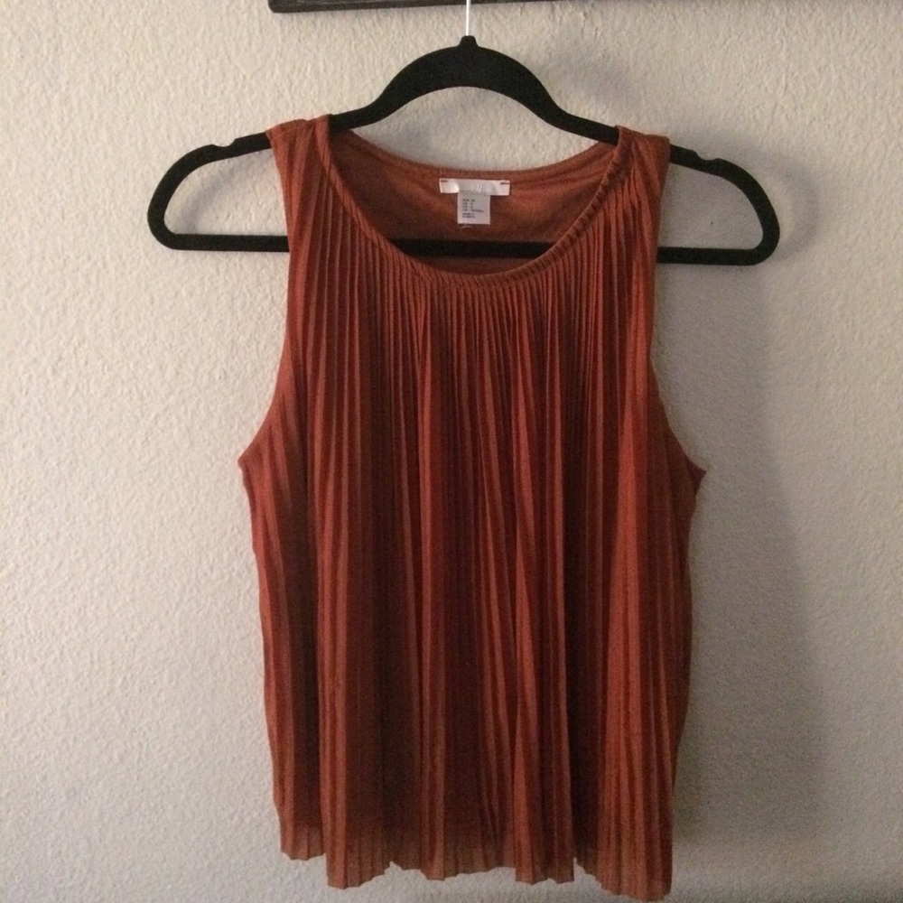 H&M orange sleeveless top!
